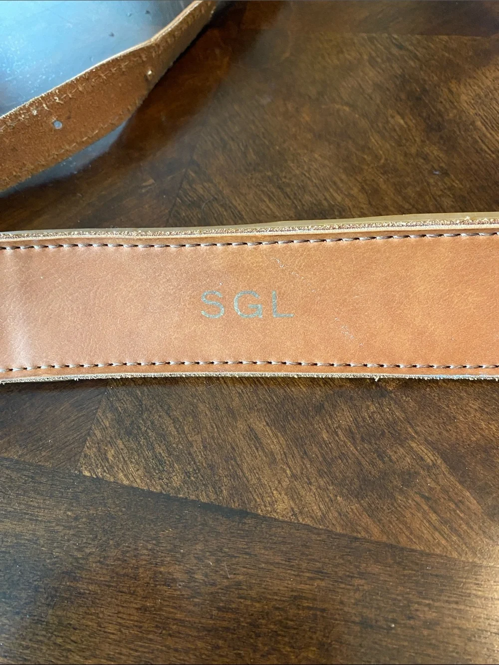 Leather Adjustable Brown Shoulder Strap for Bags SGL monogram